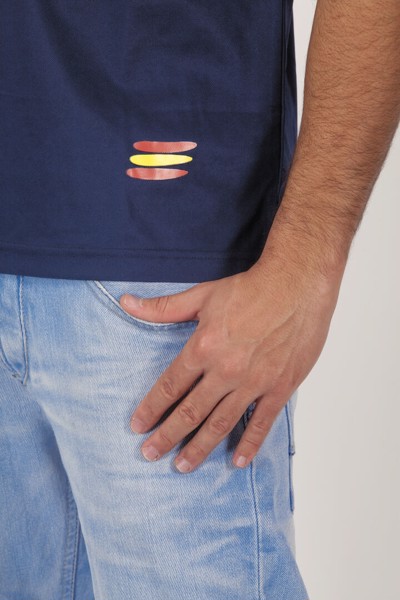 Adult T-Shirt Tecnic Bandera - White / M