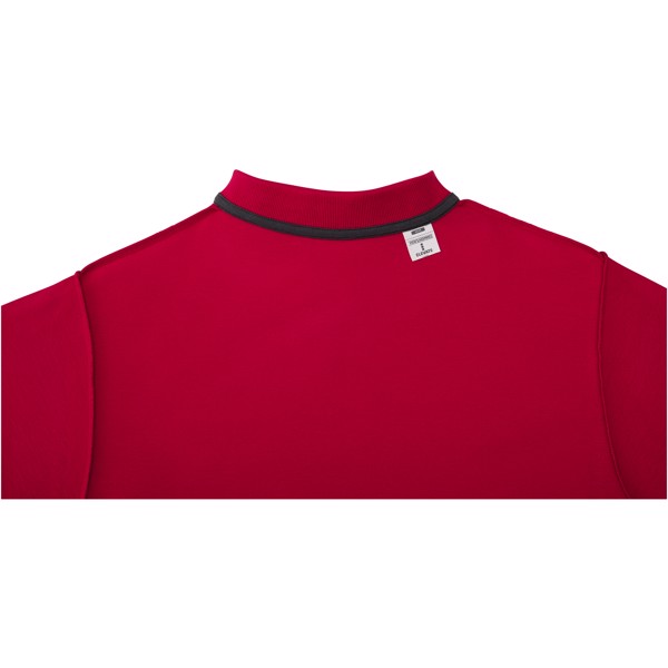 Pánská polokošile s krátkým rukávem Helios - Červená s efektem námrazy / 3XL
