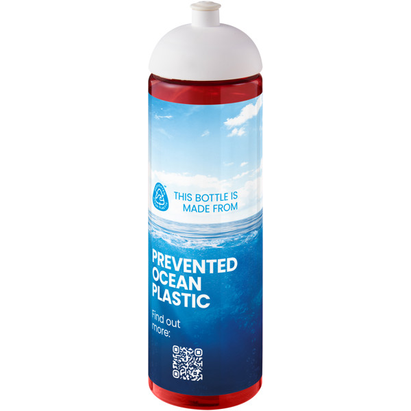 H2O Active® Eco Vibe 850 ml dome lid sport bottle - Red / White