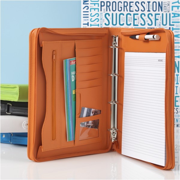 Ebony A4 briefcase portfolio - Black