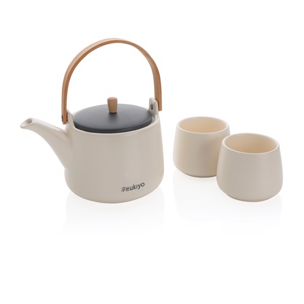 Ukiyo tea pot set with cups