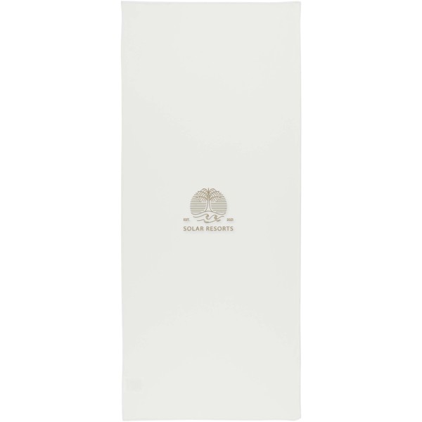 Lucas RPET sport towel 30x80 cm - White