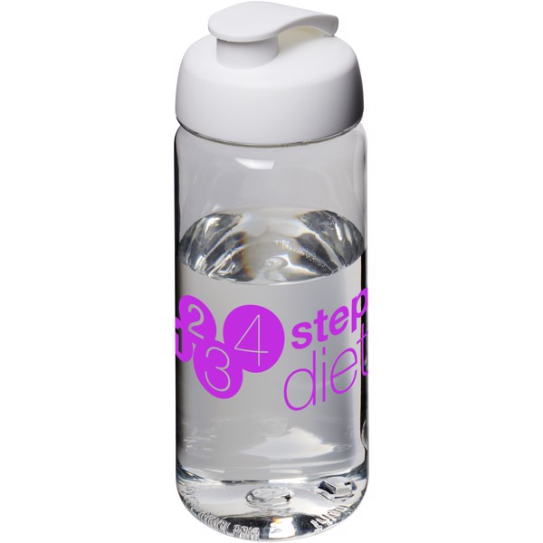 H2O Active® Octave Tritan™ Bidón deportivo con Tapa Flip de 600 ml - Transparente / Blanco