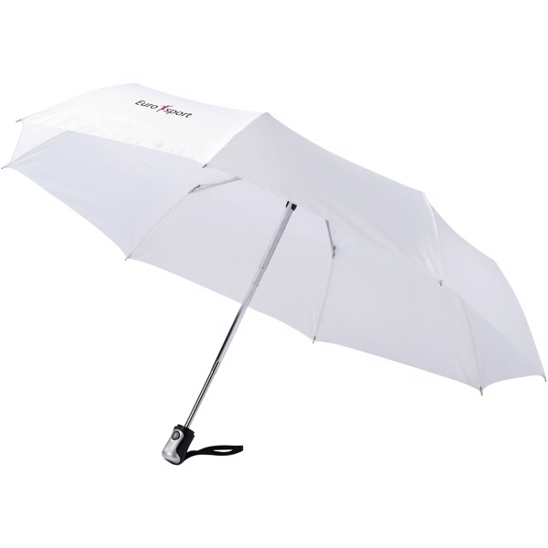 Alex 21.5" foldable auto open/close umbrella - White