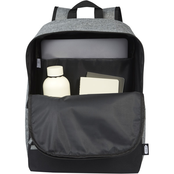 Reclaim 15\" GRS recycled two-tone laptop backpack 14L