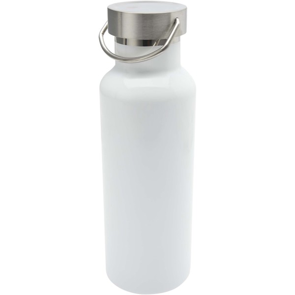 Thor 500 ml RCS certified recycled stainless steel water bottle - White