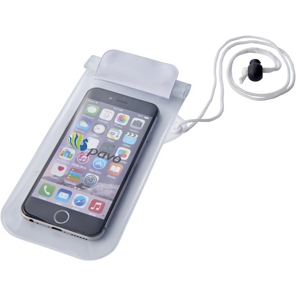 Mambo waterproof smartphone storage pouch - White