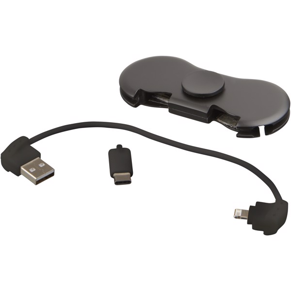 Spin-it charging cable widget - Solid black