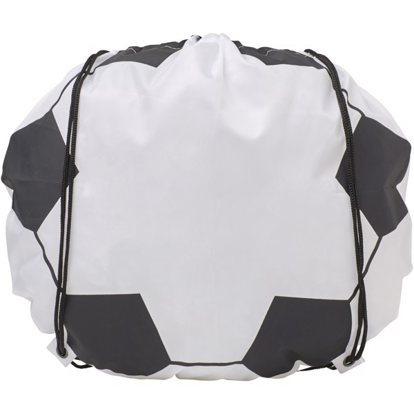 Penalty football-shaped drawstring backpack