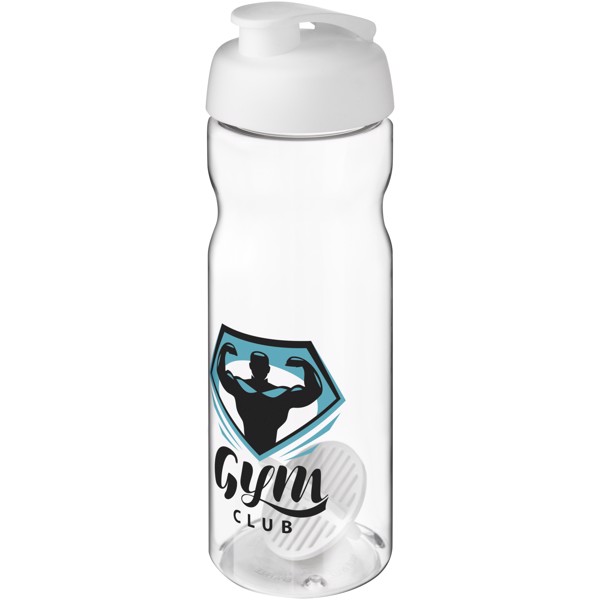 H2O Active® Base 650 ml shaker bottle - White / Transparent