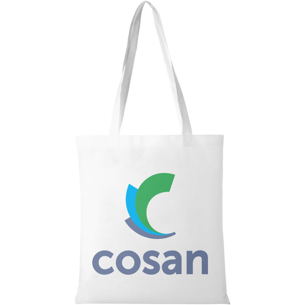 Zeus large non-woven convention tote bag 6L - White