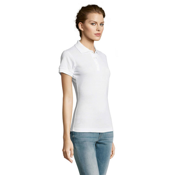 PRIME WOMEN POLYCOTTON POLO - White / S