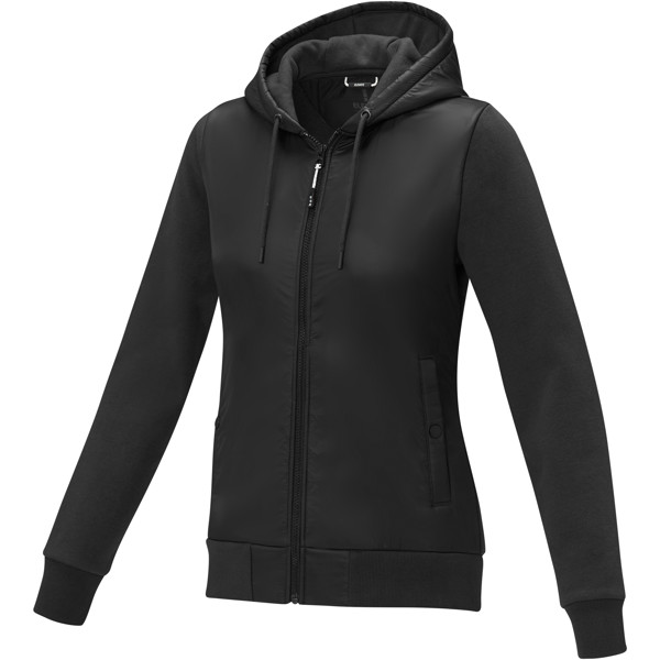 Darnell women's hybrid jacket - Solid Black / XL