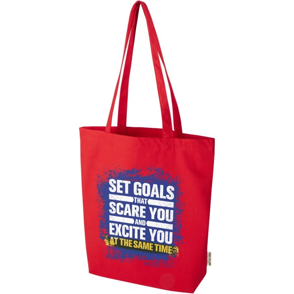 Florida 270 g/m² GRS recycled tote bag 10L - Red