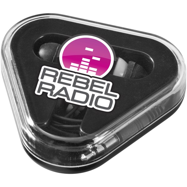 Rebel earbuds - Black / White