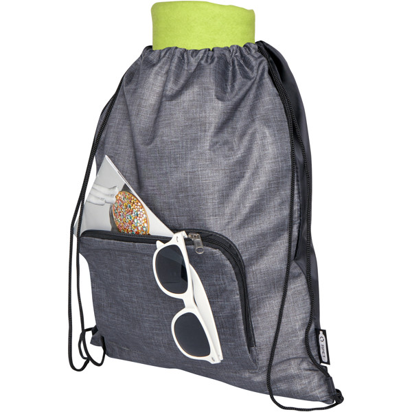 Ash recycled foldable drawstring bag 7L