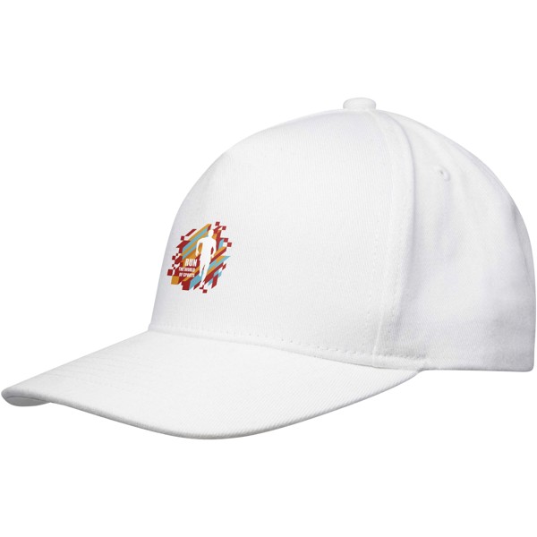 Onyx 5 panel Aware™ recycled cap - White