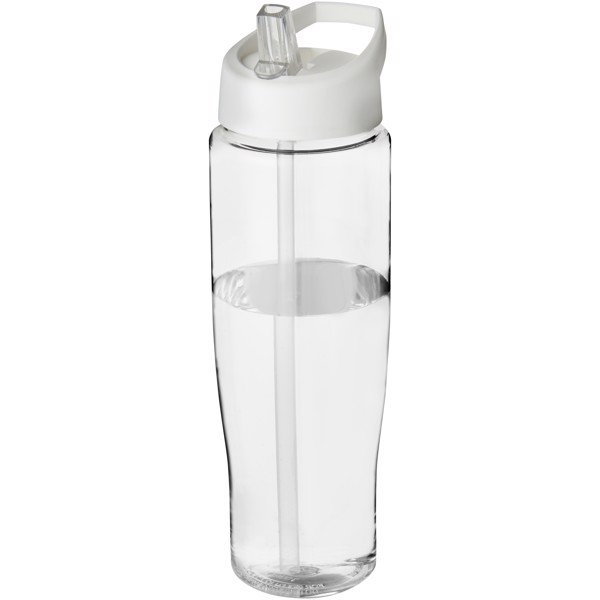 H2O Active® Tempo Bidón deportivo con tapa con boquilla de 700 ml - Transparente / Blanco