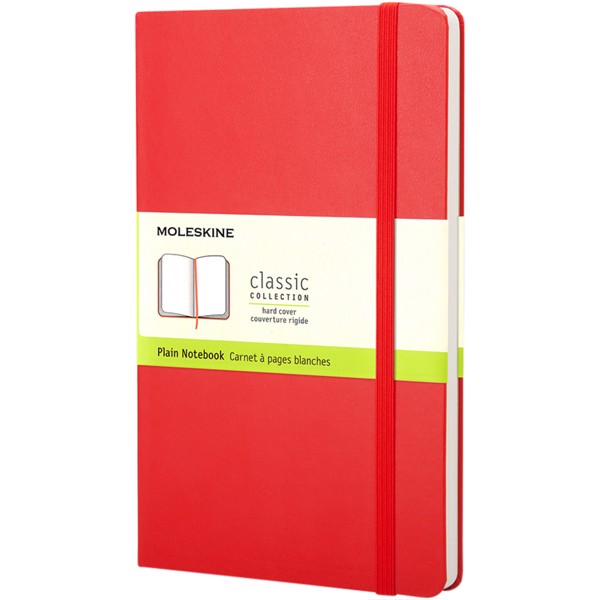 Classic PK hard cover notebook - plain - Scarlet red
