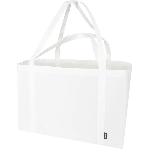 Jumbo GRS recycled non-woven extra large tote bag 65L - White