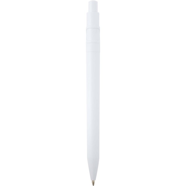 Unica recycled plastic ballpoint pen (black ink) - White