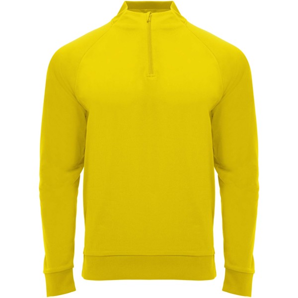 Epiro long sleeve kids quarter zip sweatshirt - Yellow / 12