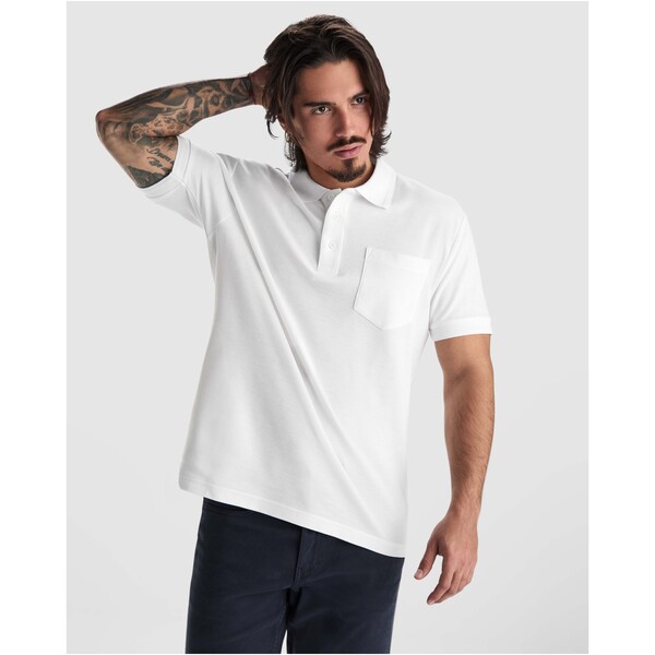 Centauro Premium short sleeve unisex polo - White / S