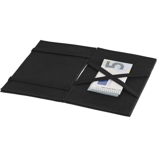 Adventurer RFID secure flip-over wallet - Solid black