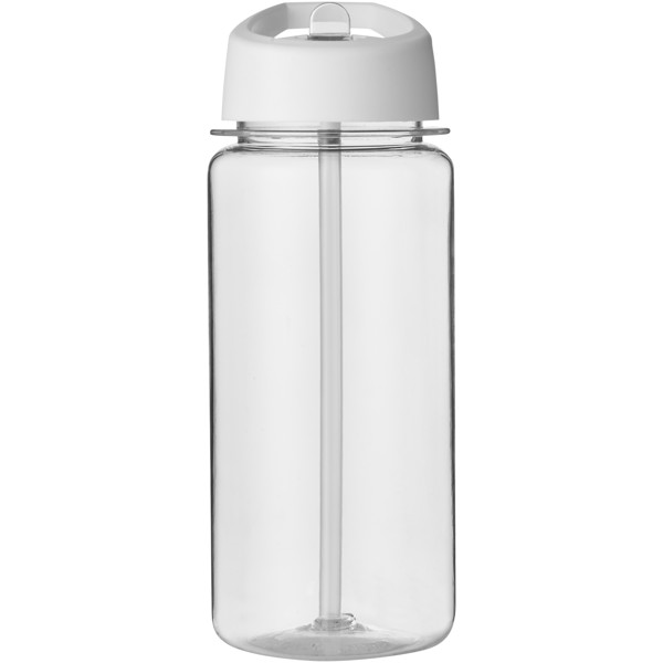 H2O Active® Octave Tritan™ Bidón deportivo con tapa con boquilla de 600 ml - Transparente / Blanco