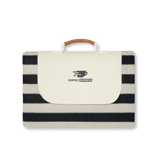 VINGA Alba GRS RPET picnic blanket large - Black