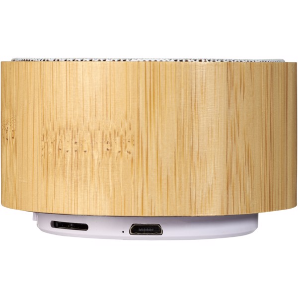 Cosmos bamboo Bluetooth® speaker - Natural / White