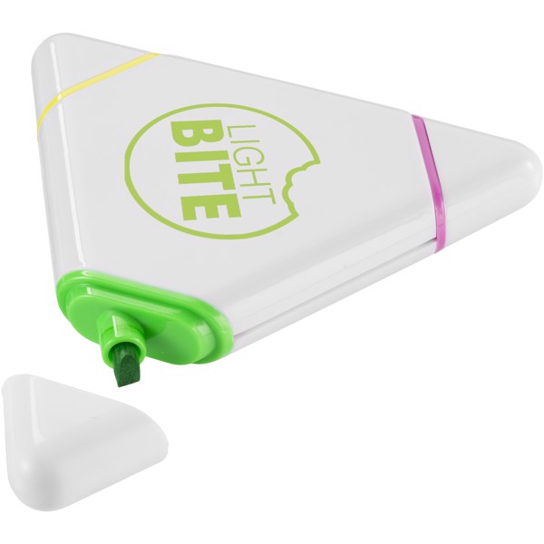 Bermudian triangle-shaped highlighter - White