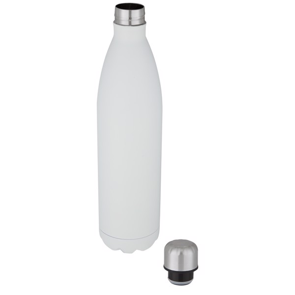 Cove 1 L vacuum insulated stainless steel bottle - White
