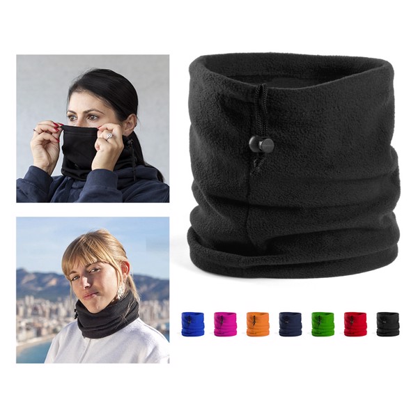 Neck Warmer and Hat Articos - Black