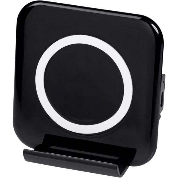 Catena wireless charging phone stand - Solid black