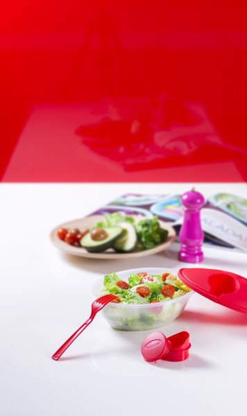 Salad Container Kaprex - Red