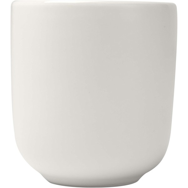 Male 90 ml ceramic espresso cups with matt finish - set of 2 - White
