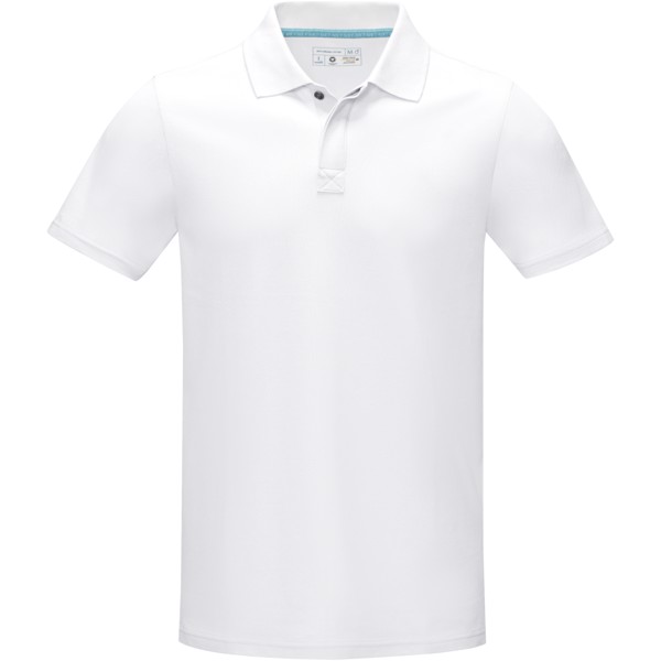 Graphite short sleeve men’s organic polo - White / XS