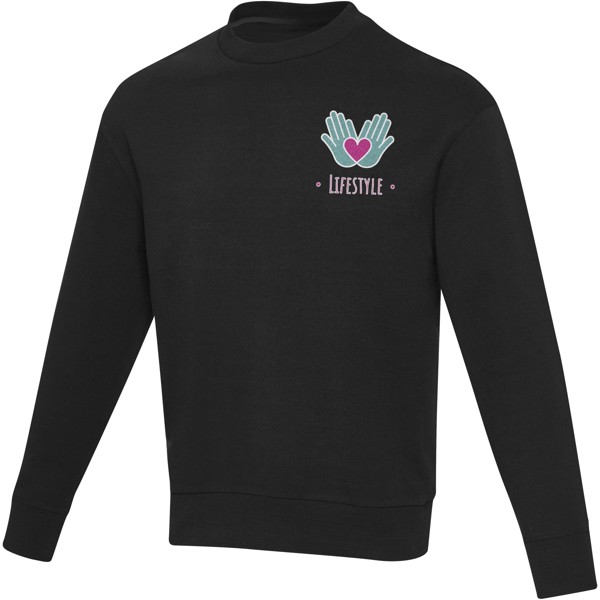 Jet unisex Aware™ recycled crewneck sweater - Black / S