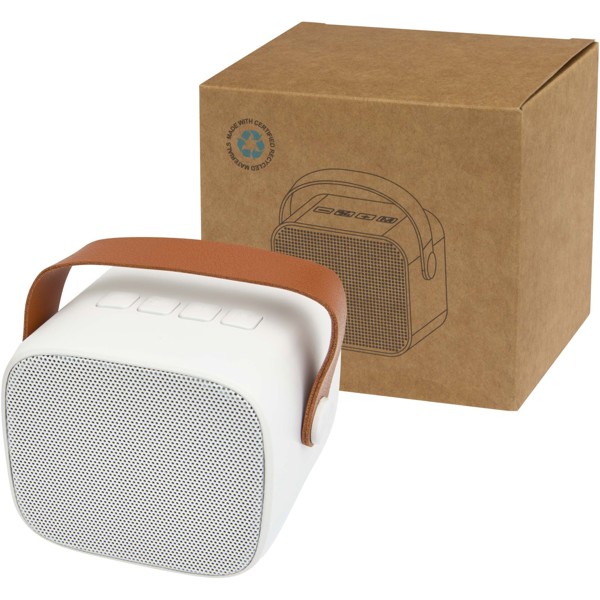 Diya 3W wireless recycled plastic speaker - White