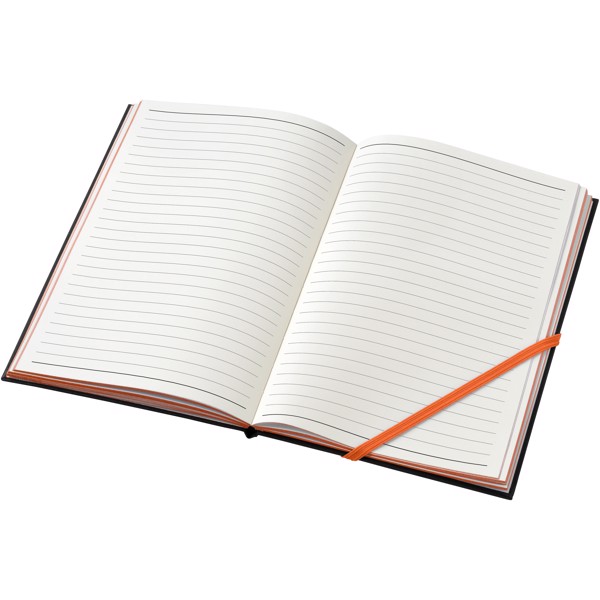 Travers Hard Cover A5 Notizbuch - schwarz / orange