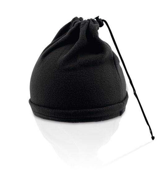 Neck Warmer and Hat Articos - Black