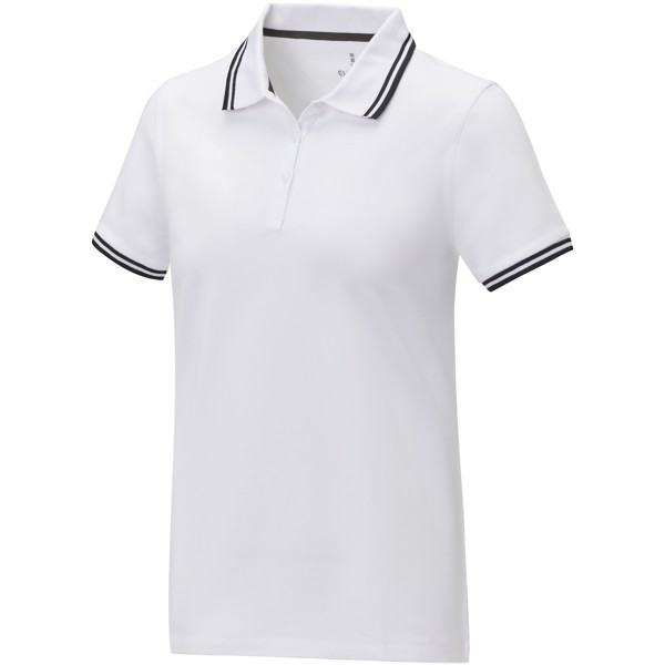 Amarago short sleeve women's tipping polo - White / 2XL