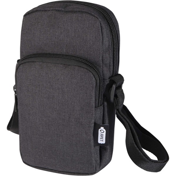 Ross GRS recycled phone pouch - Heather Charcoal