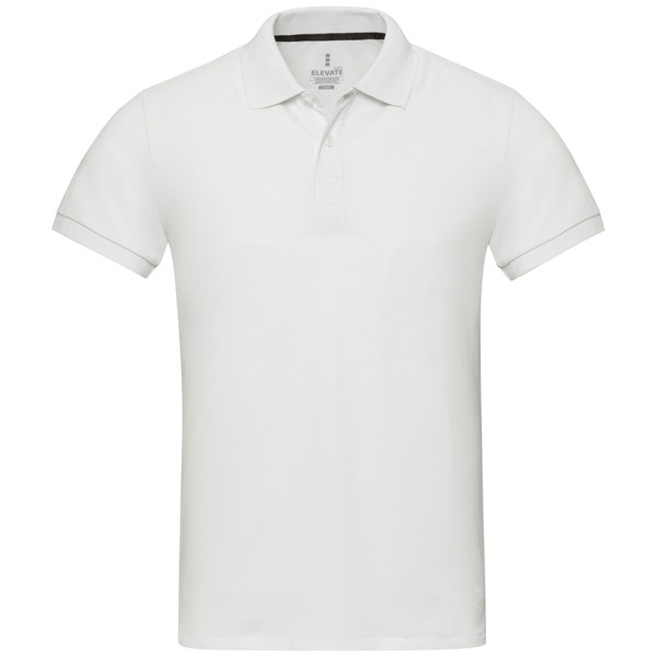 Emerald short sleeve unisex Aware™ recycled polo - White / 2XS