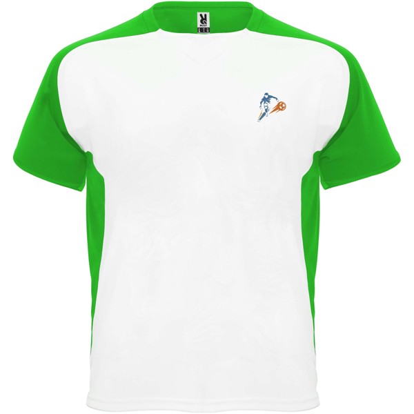 Bugatti short sleeve unisex sports t-shirt - White / Fern Green / S