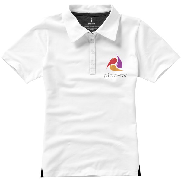 Markham short sleeve women's stretch polo - White / XS