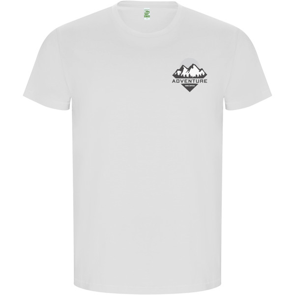 Golden short sleeve men's t-shirt - White / roly-L