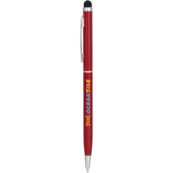 Bolígrafo Stylus de aluminio “Joyce” - Rojo