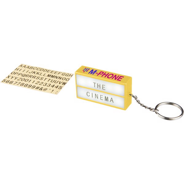 Cinema LED keychain light - Yellow